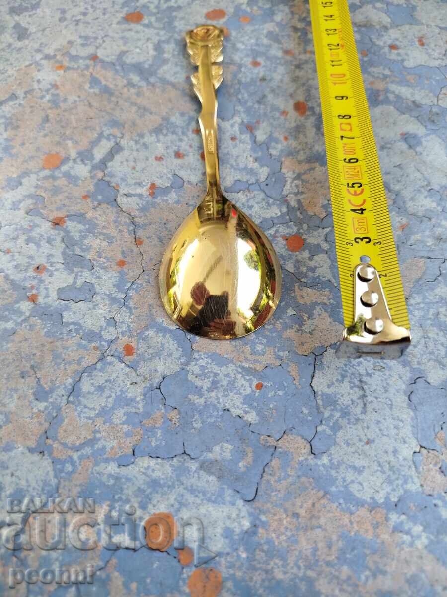 Auction  Gilded spoon