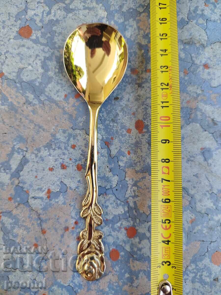 Gilded spoon