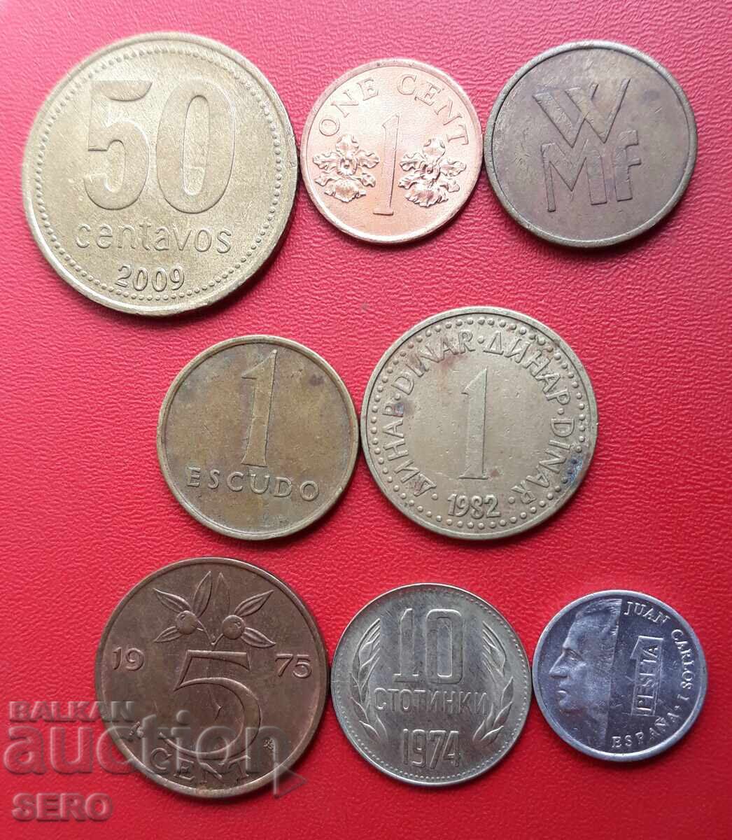 Смесен лот от 8 монети Смесен лот от 8 монети