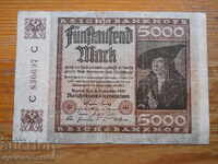 5000 μάρκα 1922 - Γερμανία (VG)