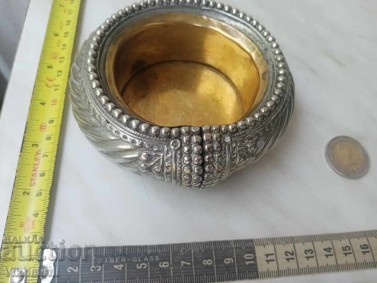 Licitație Brățară etnică, vas, tribală, bronz, gravată, Rp, Africa