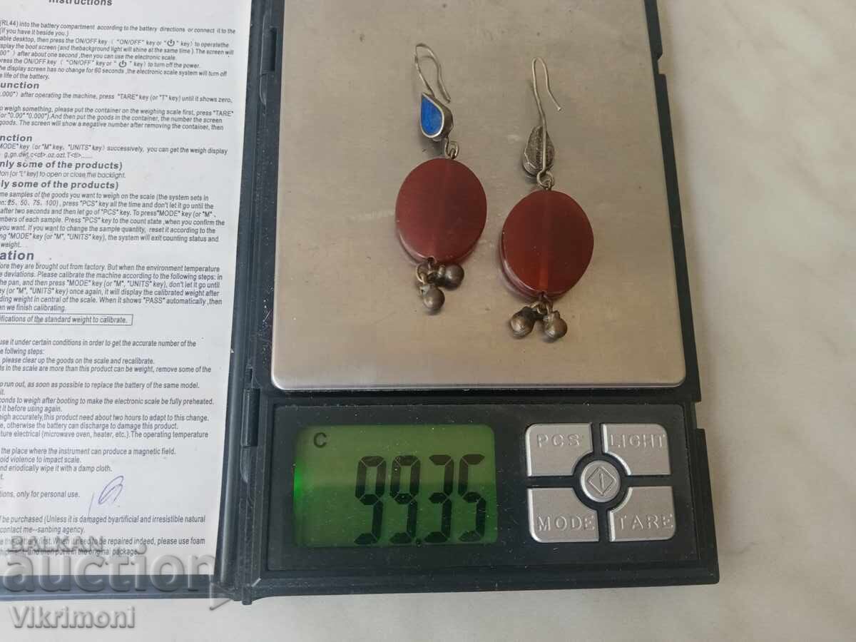 Ethnic earrings, carnelian, lapis lazuli, agate, vintage, sparkle, fringe, stone - 5 Ethnic earrings, carnelian, lapis lazuli, agate, vintage, sparkle, fringe, stone - 5