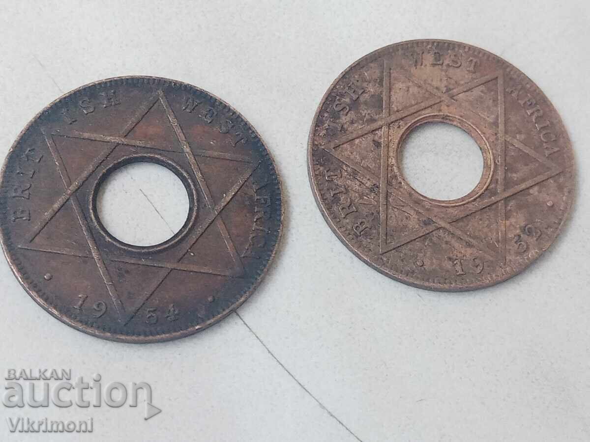 Βρετανική Δυτική Αφρική, 1952, 54, παρτίδα νομισμάτων, British West Af με τιμή € 23.01 | 45.00 BGN