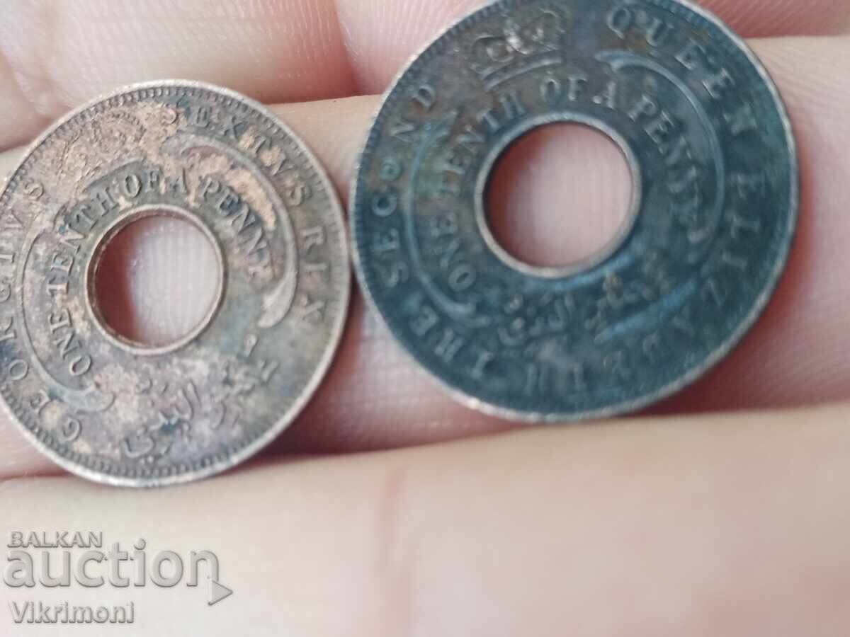 Βρετανική Δυτική Αφρική, 1952, 54, παρτίδα νομισμάτων, British West Af - 5