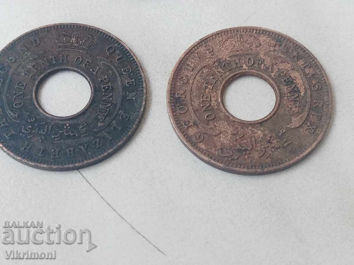 Βρετανική Δυτική Αφρική, 1952, 54, παρτίδα νομισμάτων, British West Af - 6