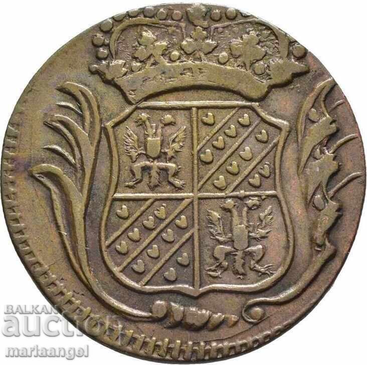 Olanda 1 Duit 1770 Groningen - LITERE MICI - tip rar - 7