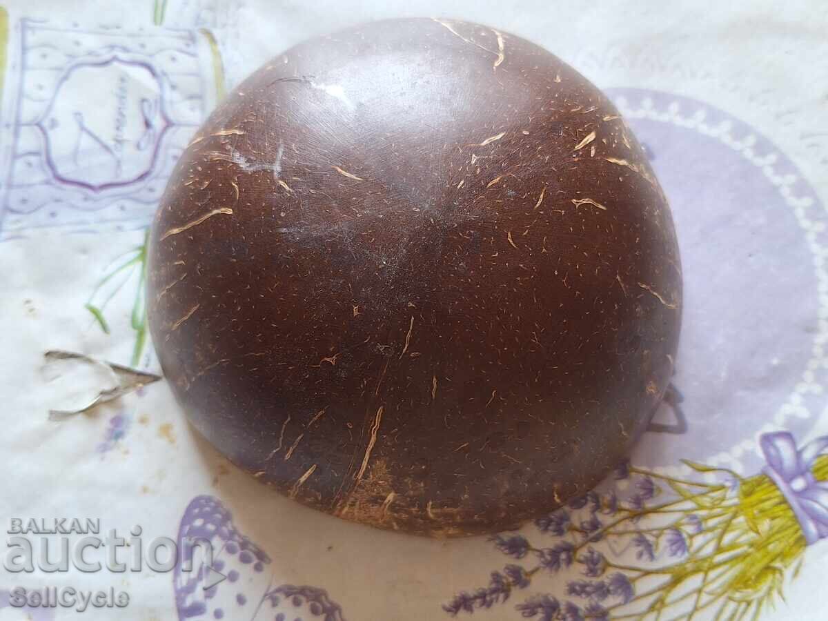 Auction  ✅COCONUT BOWL INLAID WITH MOTHER-OF-PEARL❗