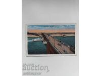 Carte poștală veche cu podul Eads, Missouri, 1940