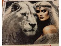 Vând goblen cu diamante aranjate