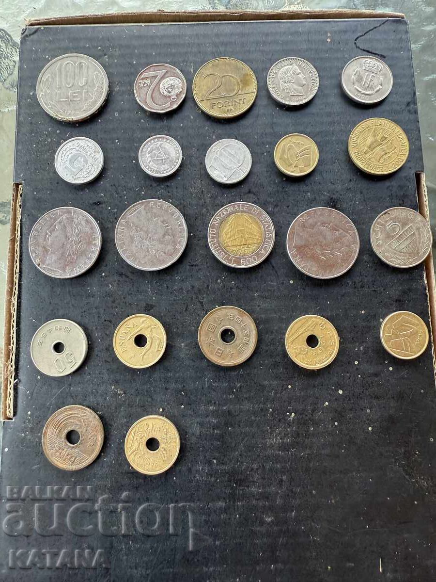 Lot of coins, the whole world