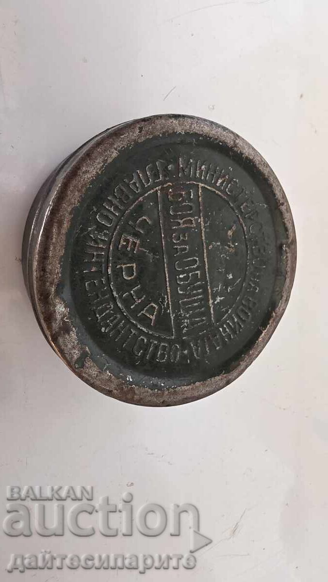 Old shoe polish box