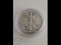 1/2 dollar 1945, silver, USA