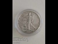 1/2 dollar 1942, silver, USA
