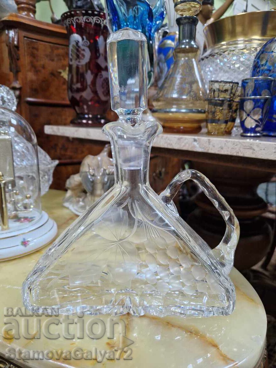 Beautiful antique German crystal decanter with price € 61.87 | 121.01 BGN Beautiful antique German crystal decanter with price € 61.87 | 121.01 BGN