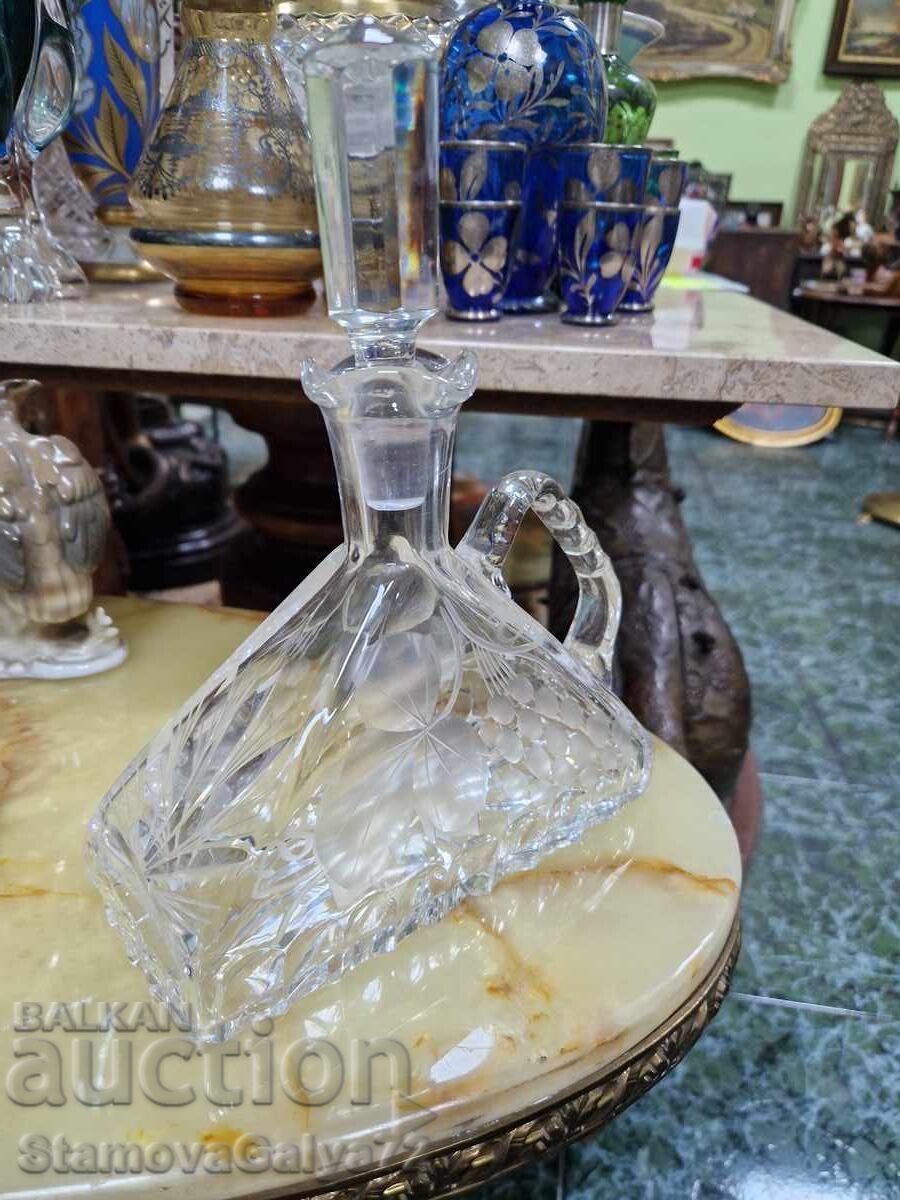 Beautiful antique German crystal decanter - 5 Beautiful antique German crystal decanter - 5
