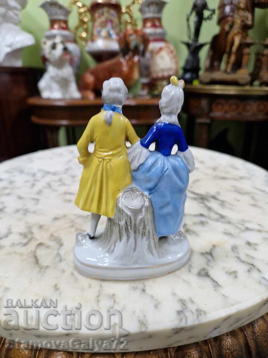 Стара рядка антикварна порцеланова фигура Sitzendorf - 6 Стара рядка антикварна порцеланова фигура Sitzendorf - 6