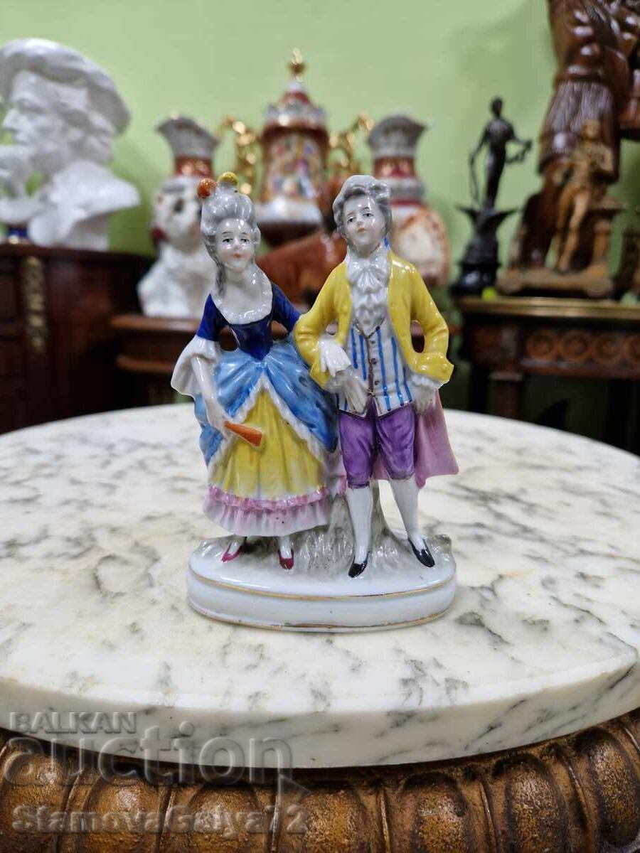 Стара рядка антикварна порцеланова фигура Sitzendorf Стара рядка антикварна порцеланова фигура Sitzendorf