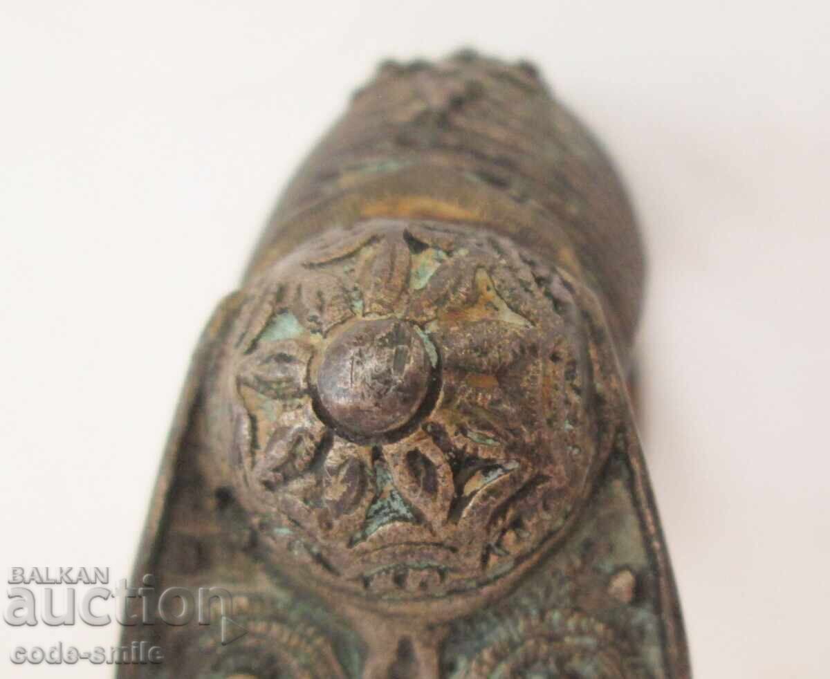 Доставка на Интересна стара възрожденска гривна рогатка накит за носия