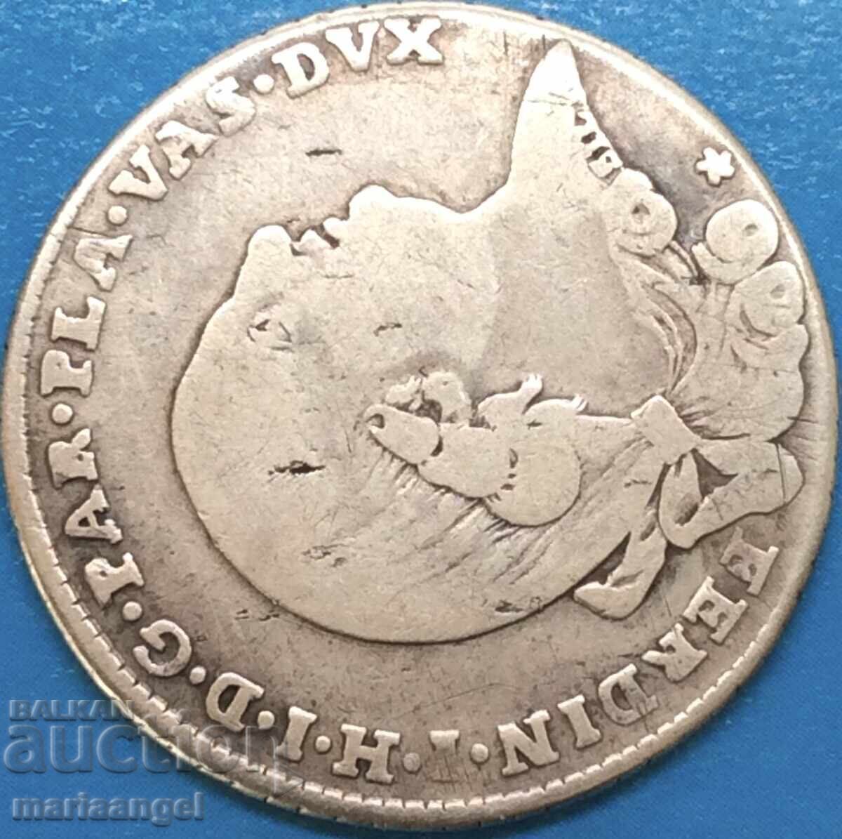 Πάρμα 6 Λίρες 1796 Ιταλία Φερδινάνδος ντι Μπουρμπόν 7,03γρ Ag - 5