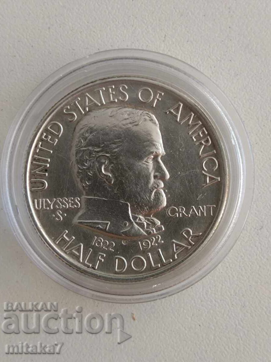 1/2 dolar 1922, argint, SUA