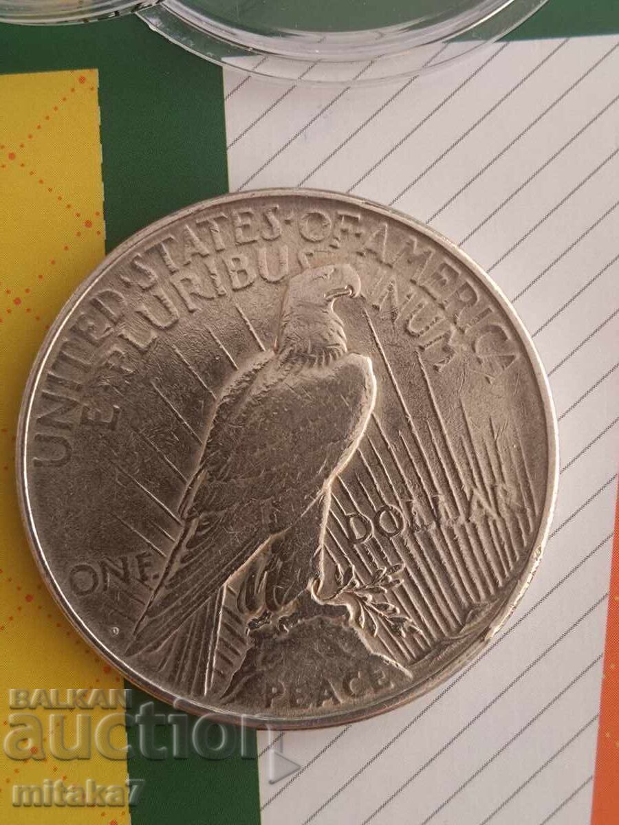 Auction  Peace Dollar 1922-D year, silver, USA