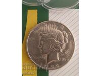 Peace Dollar 1922-D year, silver, USA
