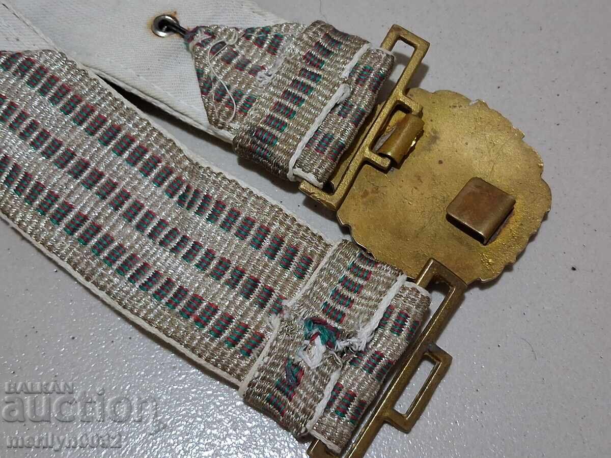 Officer's parade belt, scarf with shine - 7