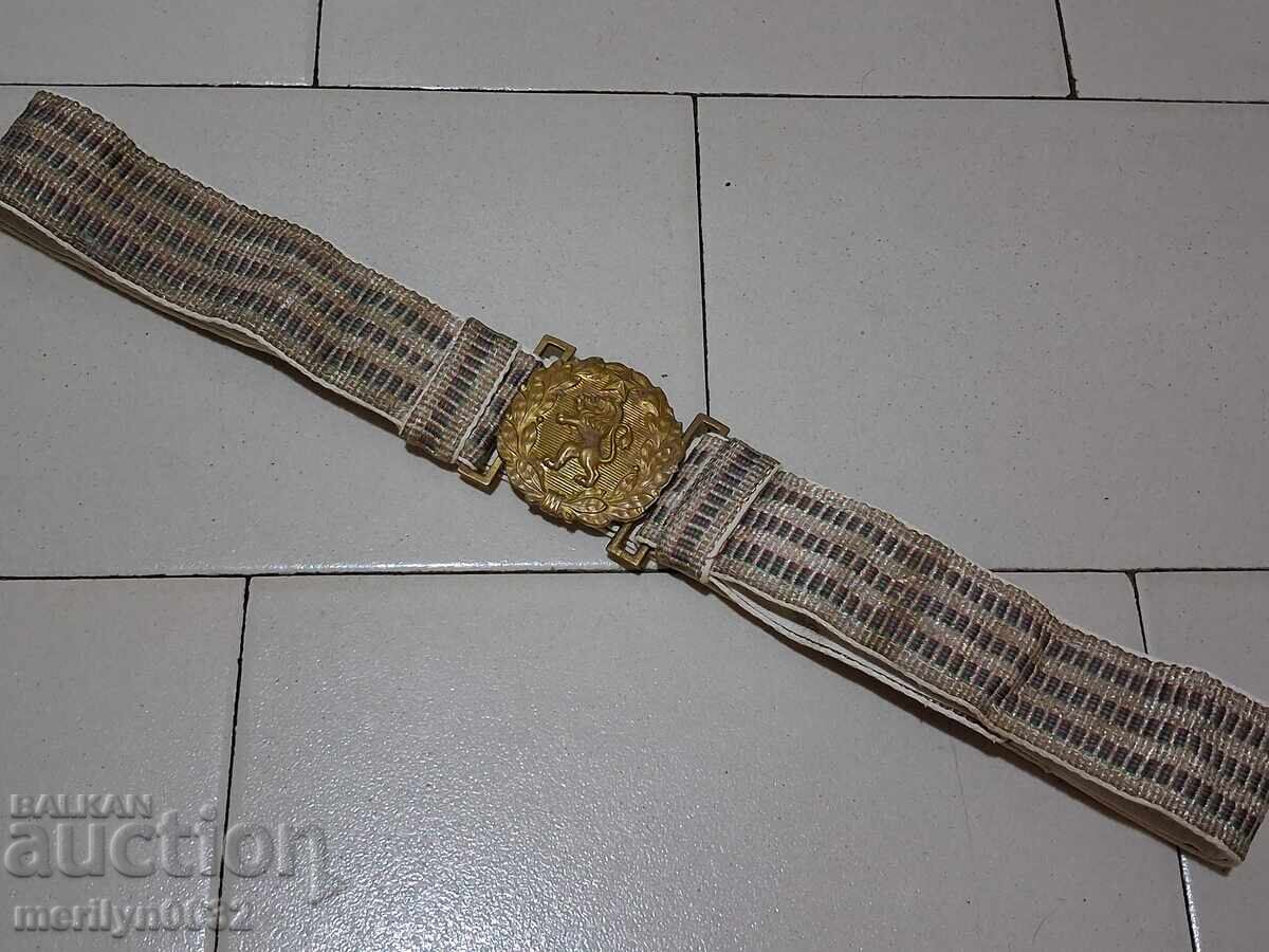 Officer's parade belt, scarf with shine