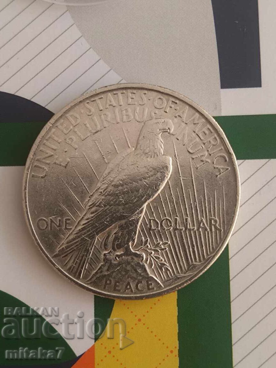 Auction Peace Dollar 1922, Silver, USA Auction Peace Dollar 1922, Silver, USA
