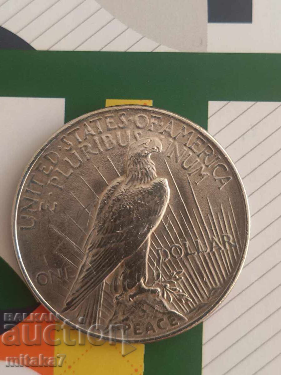 Auction Peace Dollar 1922, Silver, USA Auction Peace Dollar 1922, Silver, USA