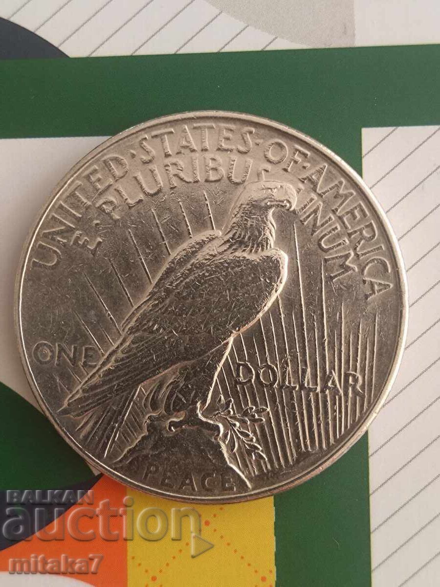 Auction Peace Dollar 1922, Silver, USA Auction Peace Dollar 1922, Silver, USA