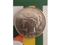 Peace Dollar 1922, Silver, USA