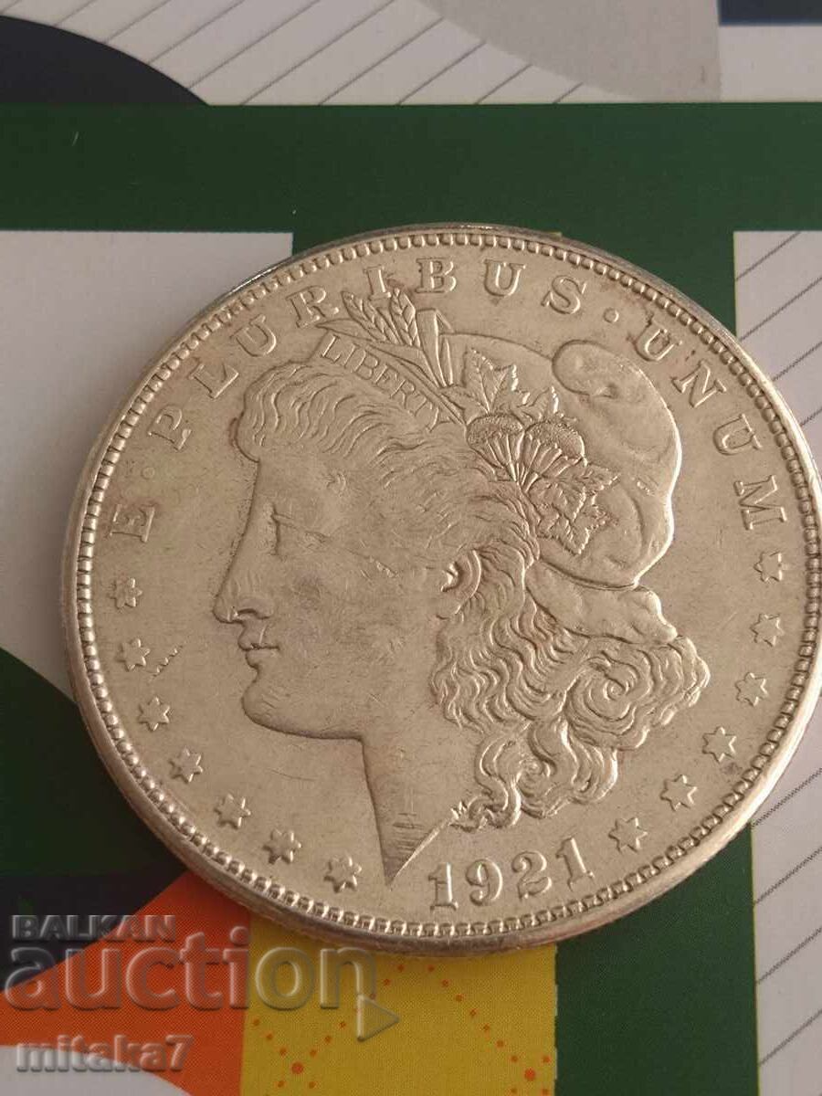 Morgan Dollar 1921-S year, silver, USA with price 92.00 BGN | € 47.04 Morgan Dollar 1921-S year, silver, USA with price 92.00 BGN | € 47.04