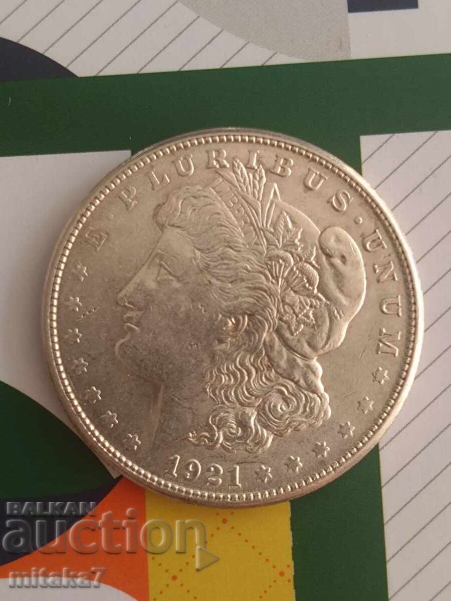 Morgan Dollar 1921-S year, silver, USA Morgan Dollar 1921-S year, silver, USA