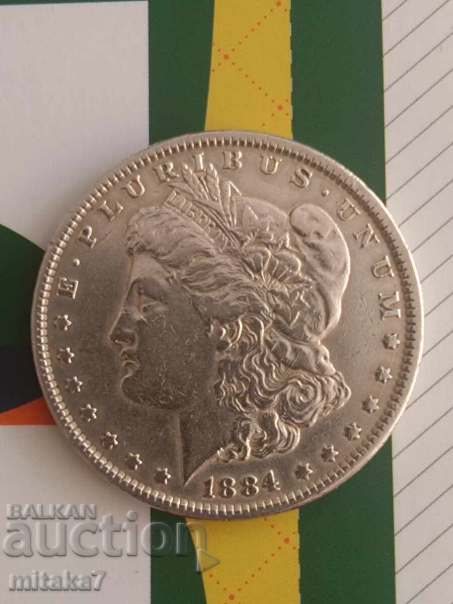 Morgan Dollar 1884, Silver, USA Morgan Dollar 1884, Silver, USA