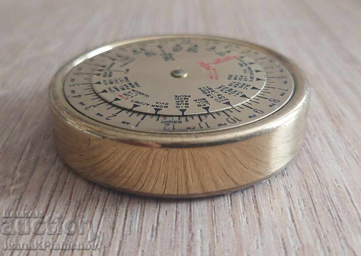 Brass World Time Desk Indicator with price € 15.00 | 29.34 BGN Brass World Time Desk Indicator with price € 15.00 | 29.34 BGN