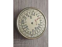 Месингов настолен индикатор за световното време