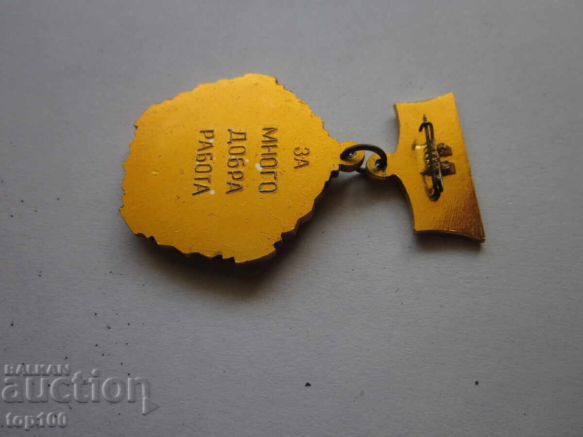 МЕДАЛ  НРБ-СССР СТРОИТЕЛСТВО ЗА МНОГО ДОБРА РАБОТА  БЗЦ  !!! - 5