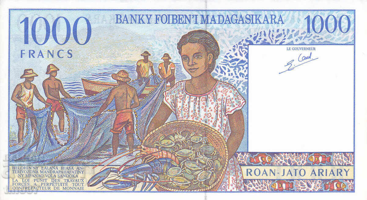 Licitație tino37 - MADAGASCAR - 1000 FRANCI - 1994 - AU Licitație tino37 - MADAGASCAR - 1000 FRANCI - 1994 - AU