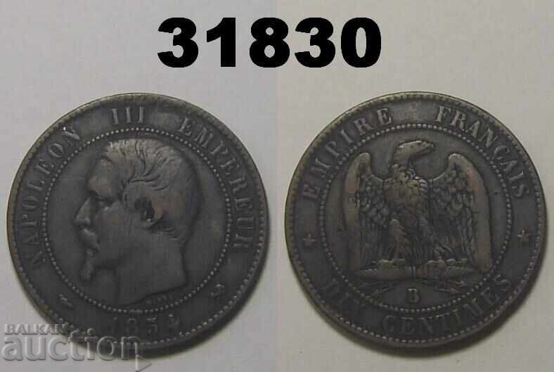 Γαλλία 10 λεπτά 1854 B