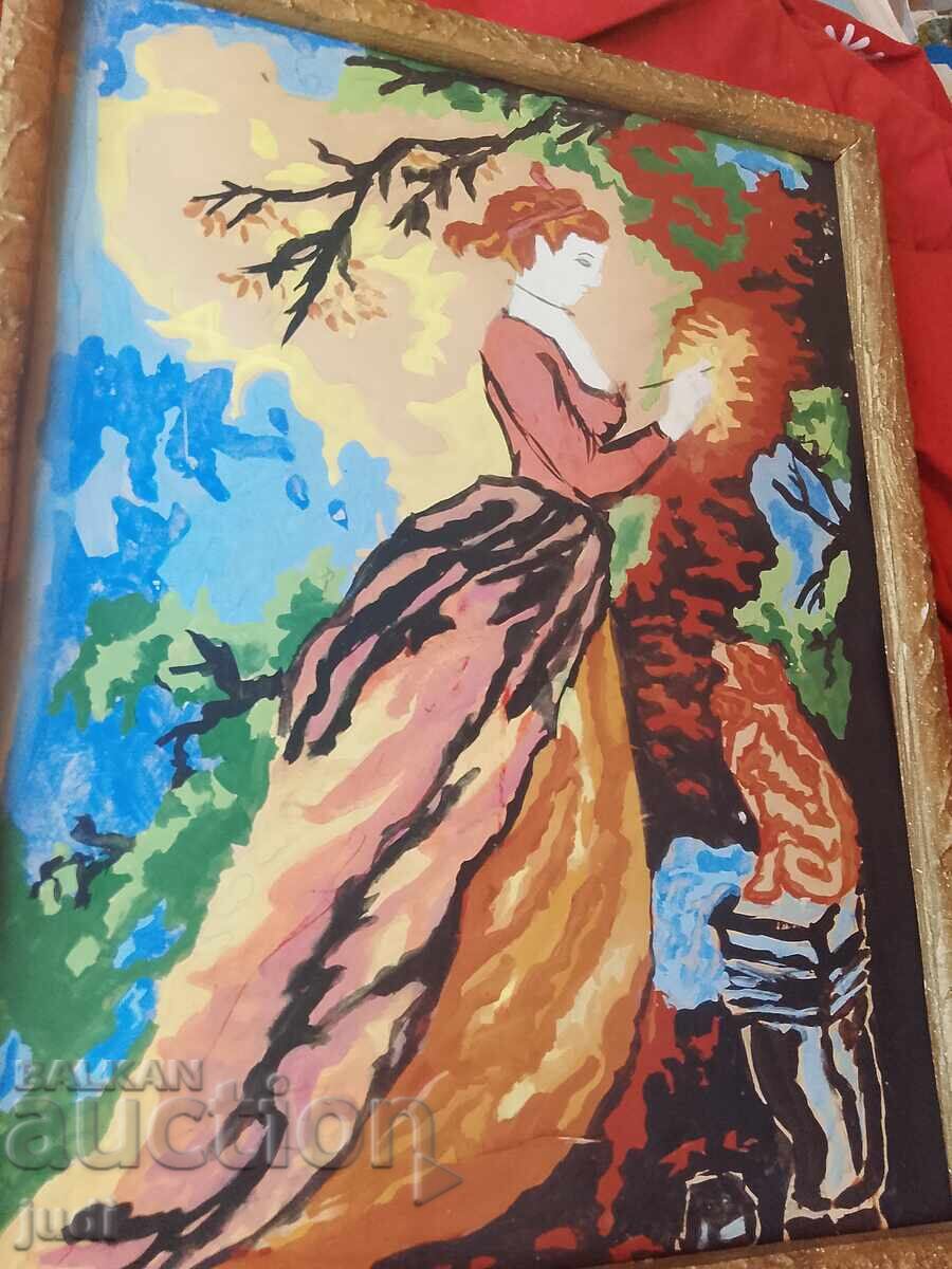 Old mixed media painting - 7