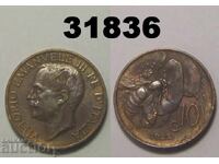 Италия 10 центесими 1923