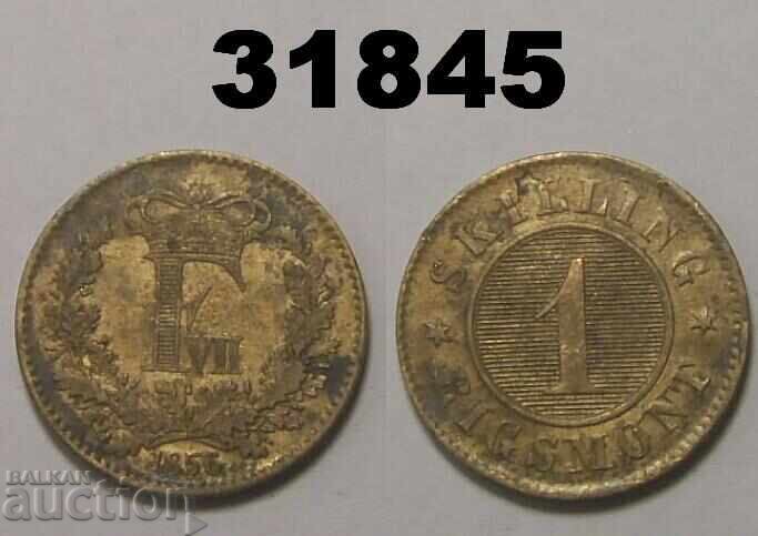 Denmark 1 skilling 1856