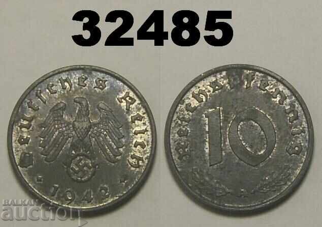 Γερμανία 10 πφένιγκ 1942 A Σβάστικα