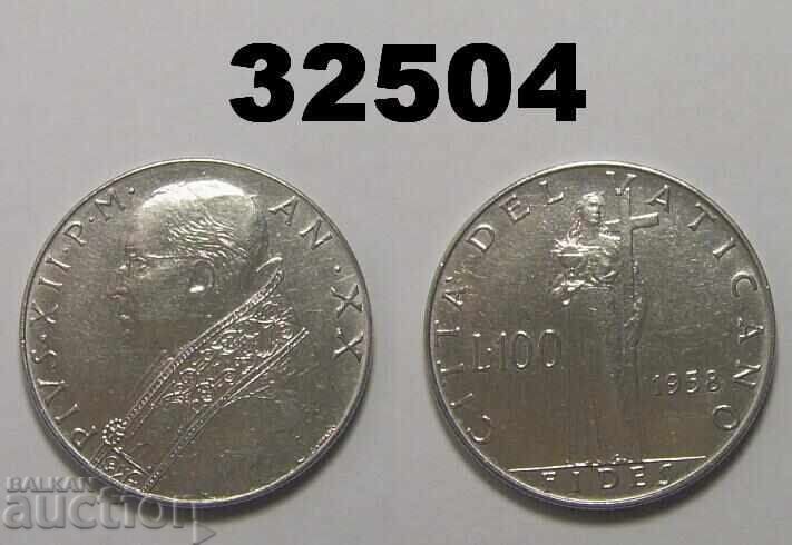 Vatican 100 lire 1958 Vatican Vatican 100 lire 1958 Vatican