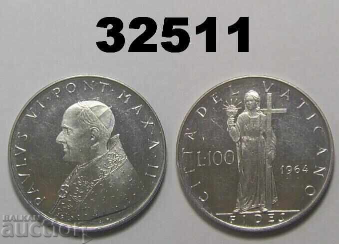 Ватикан 100 лири 1964 Ватикана