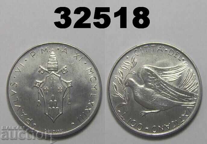 Ватикан 100 лири 1973 Ватикана Ватикан 100 лири 1973 Ватикана