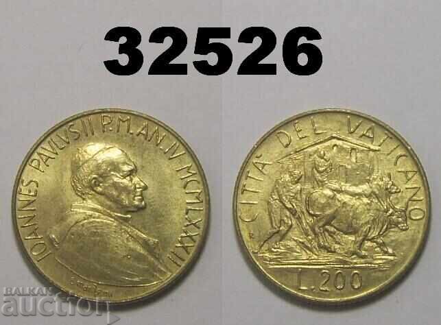 Ватикан 200 лири 1982 Ватикана Ватикан 200 лири 1982 Ватикана