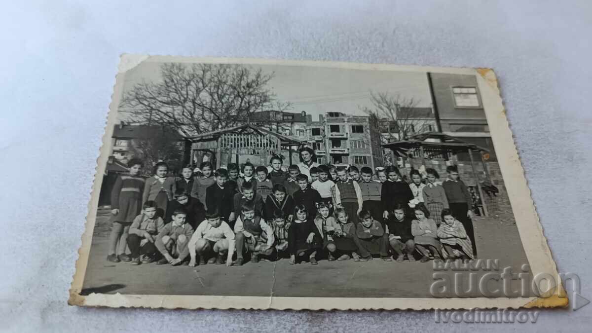Photo Sofia Students of 3rd grade with their teacher 1957