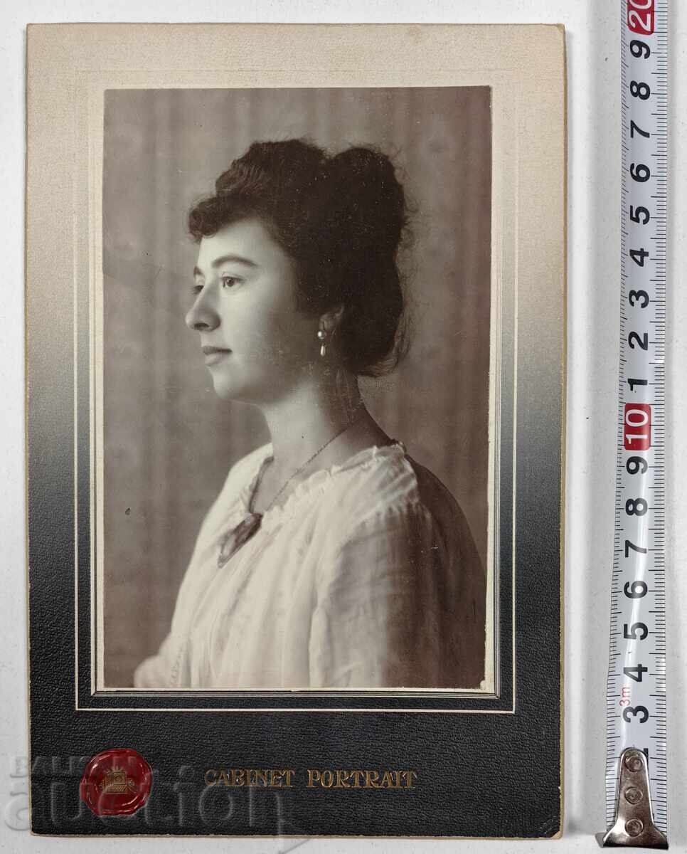1918 FEMEIE PORTRET FEMININ FOTOGRAFIE CARD FOTOGRAFIE